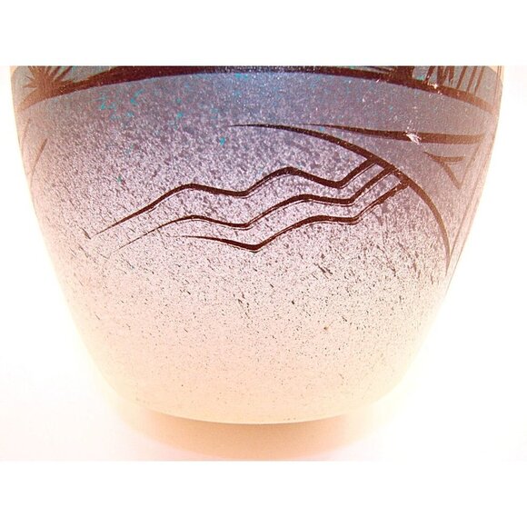 Binishtaa Navajo Native American Pottery Vase Artist Signed Hand Painted Art Jar - Picture 12 of 12